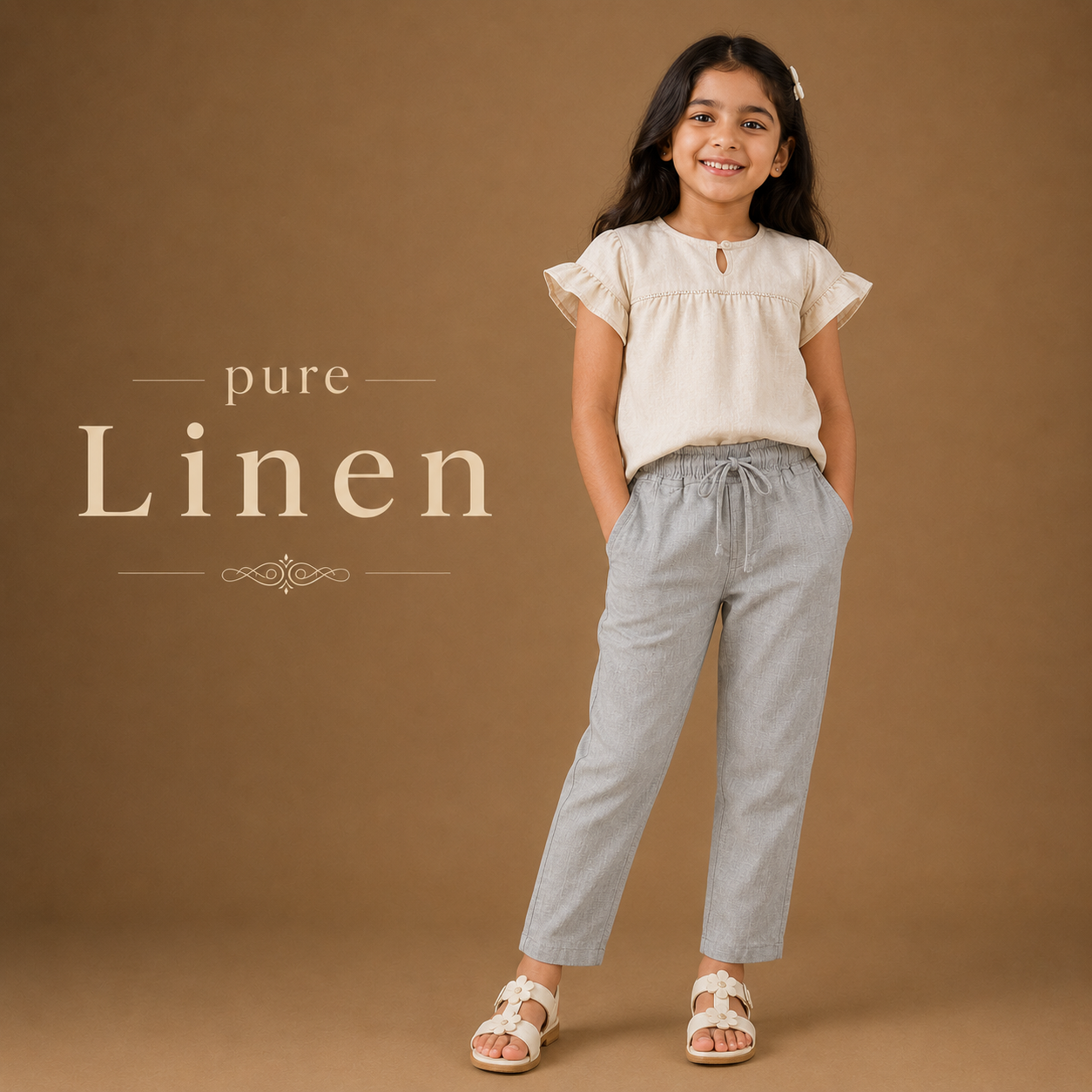 Pure Linen - Grey shade Bottom