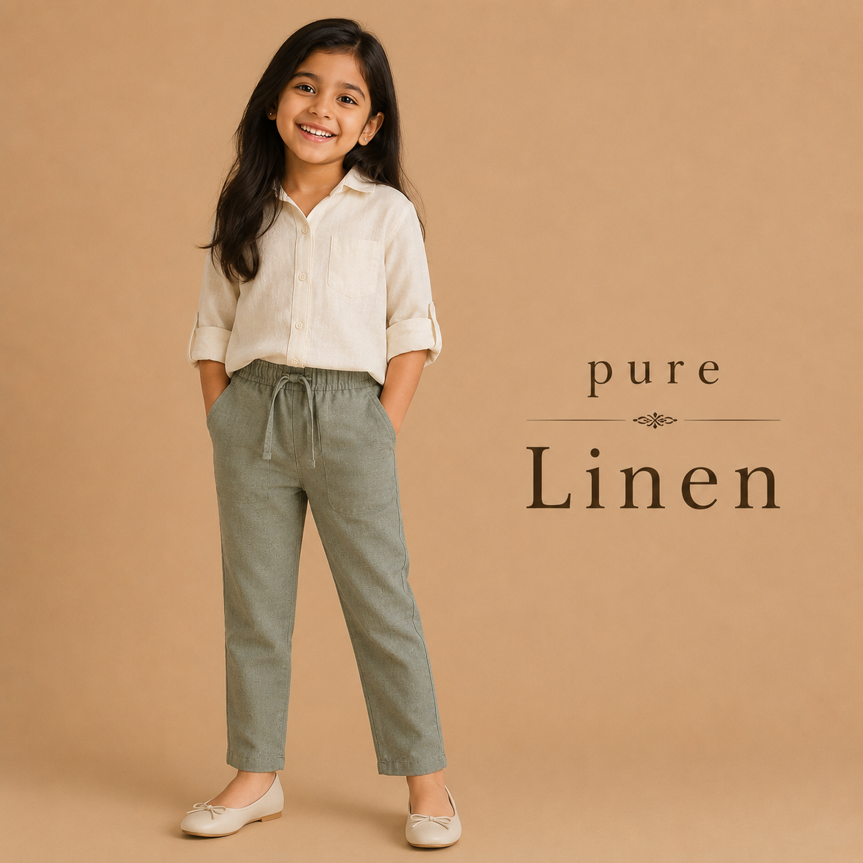 Pure Linen - Khadi shade Bottom