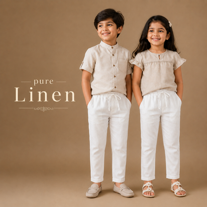 Pure Linen - White Bottom