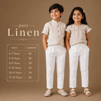Pure Linen - White Bottom