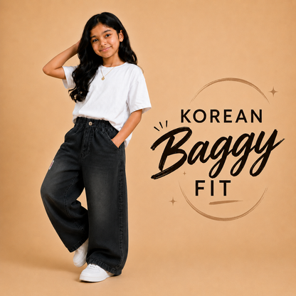 Baggy Faded Black Bottom