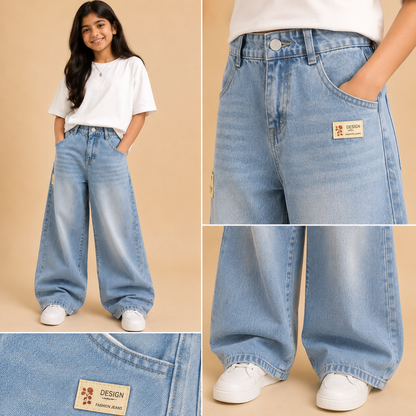 Baggy Faded sky shade Bottom