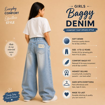 Baggy Faded sky shade Bottom