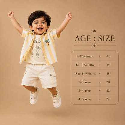 Yellow : Khadi Cotton 3 Piece Set