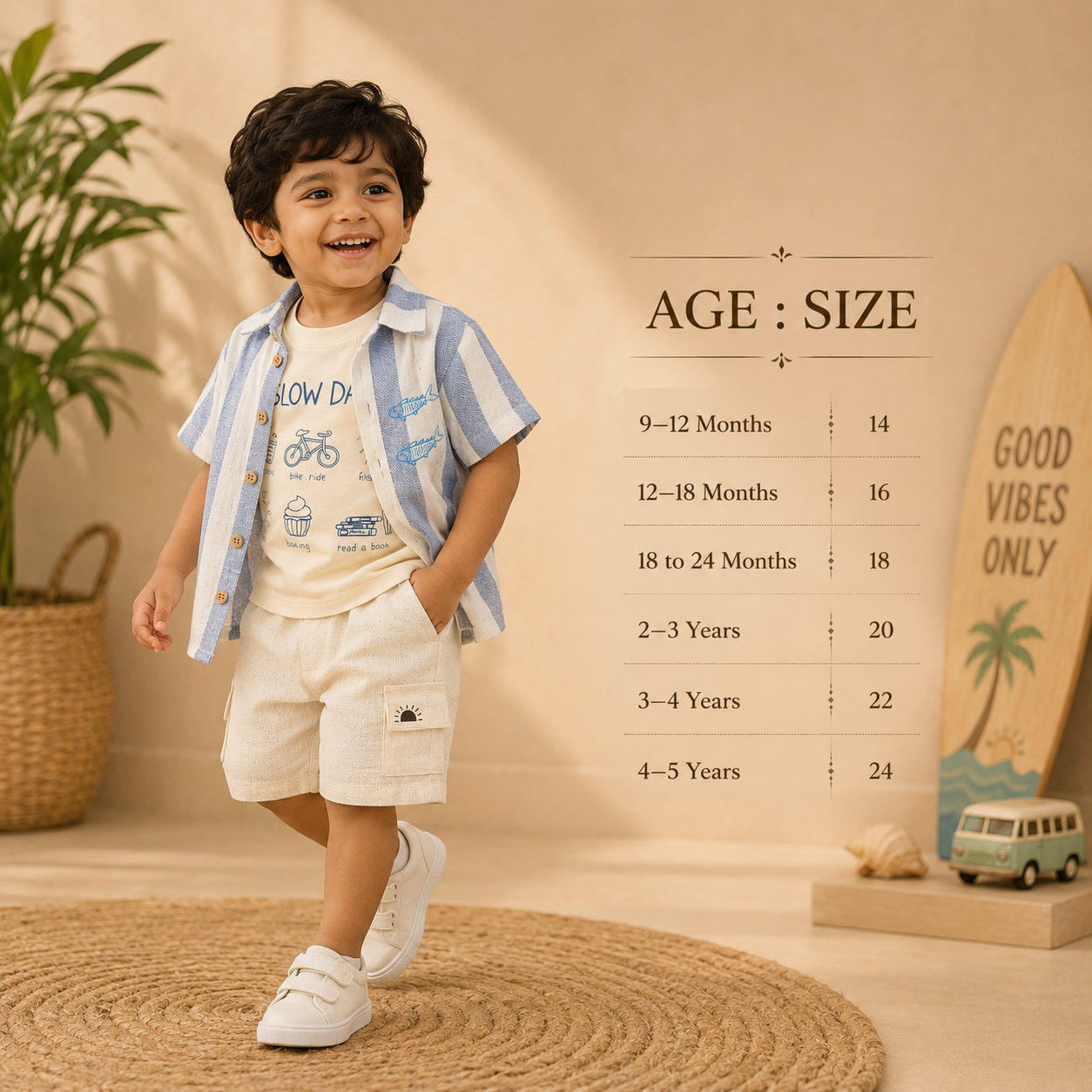 Blue : Khadi Cotton 3 Piece Set