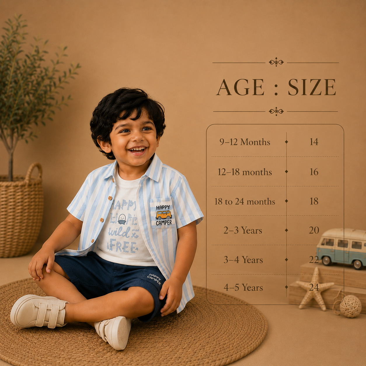 Blue : Muslin Cotton 3 Piece Set