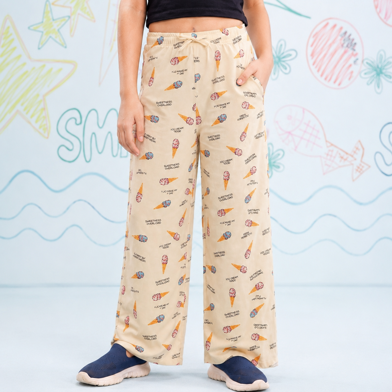 Plazo style - Cream Pajama's