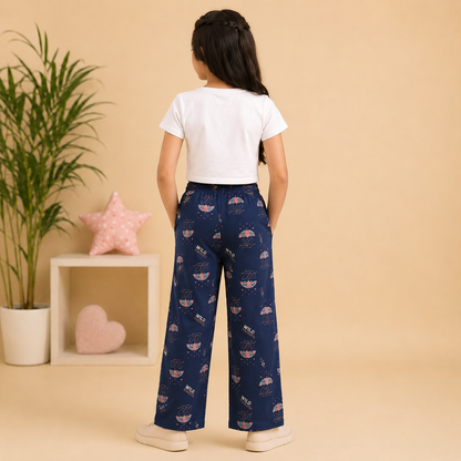Plazo style - Navy Pajama's Bottom