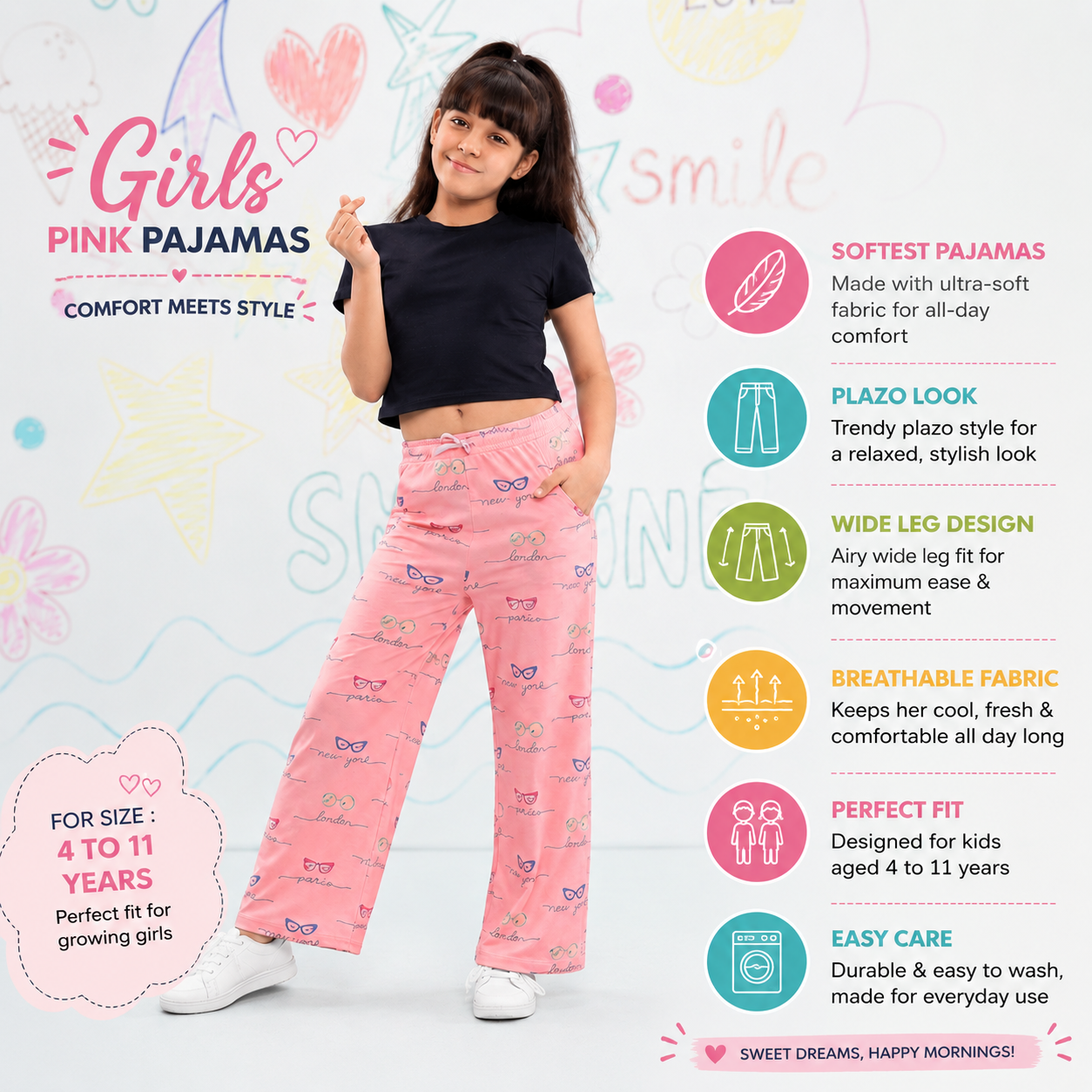 Plazo style - Peach Pajama's