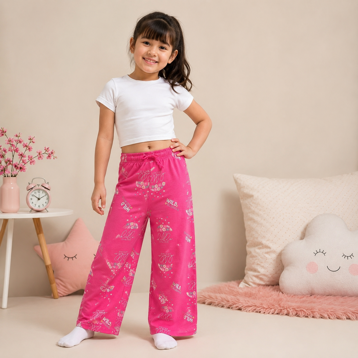 Plazo style - Pink Pajama's Bottom
