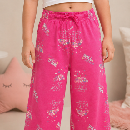 Plazo style - Pink Pajama's Bottom