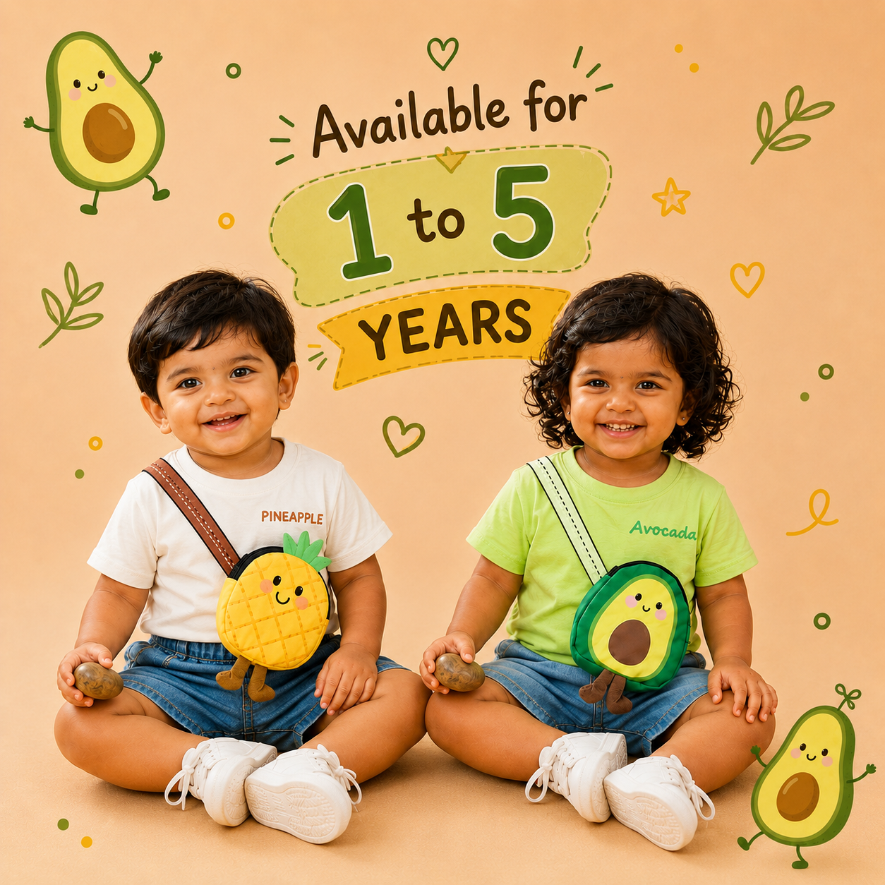 3D Avocado Set