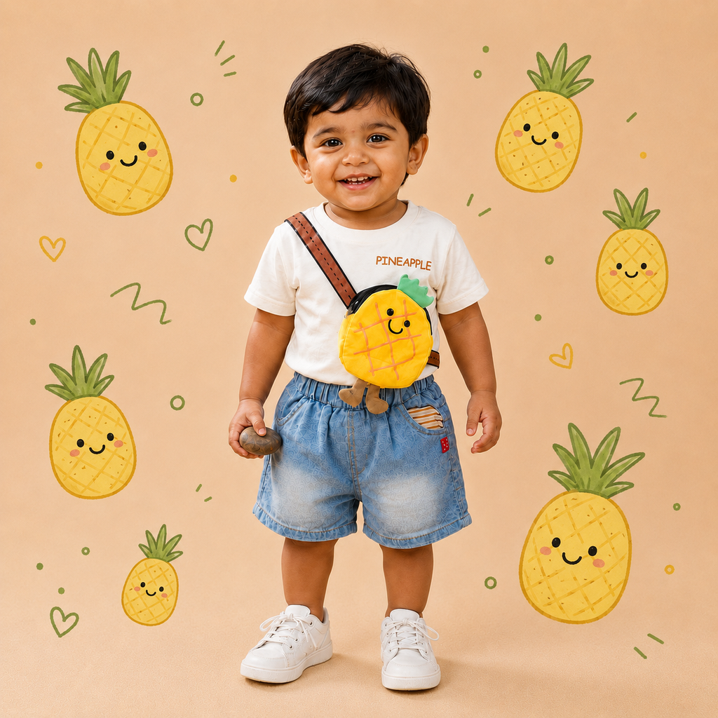 3D pineapple set