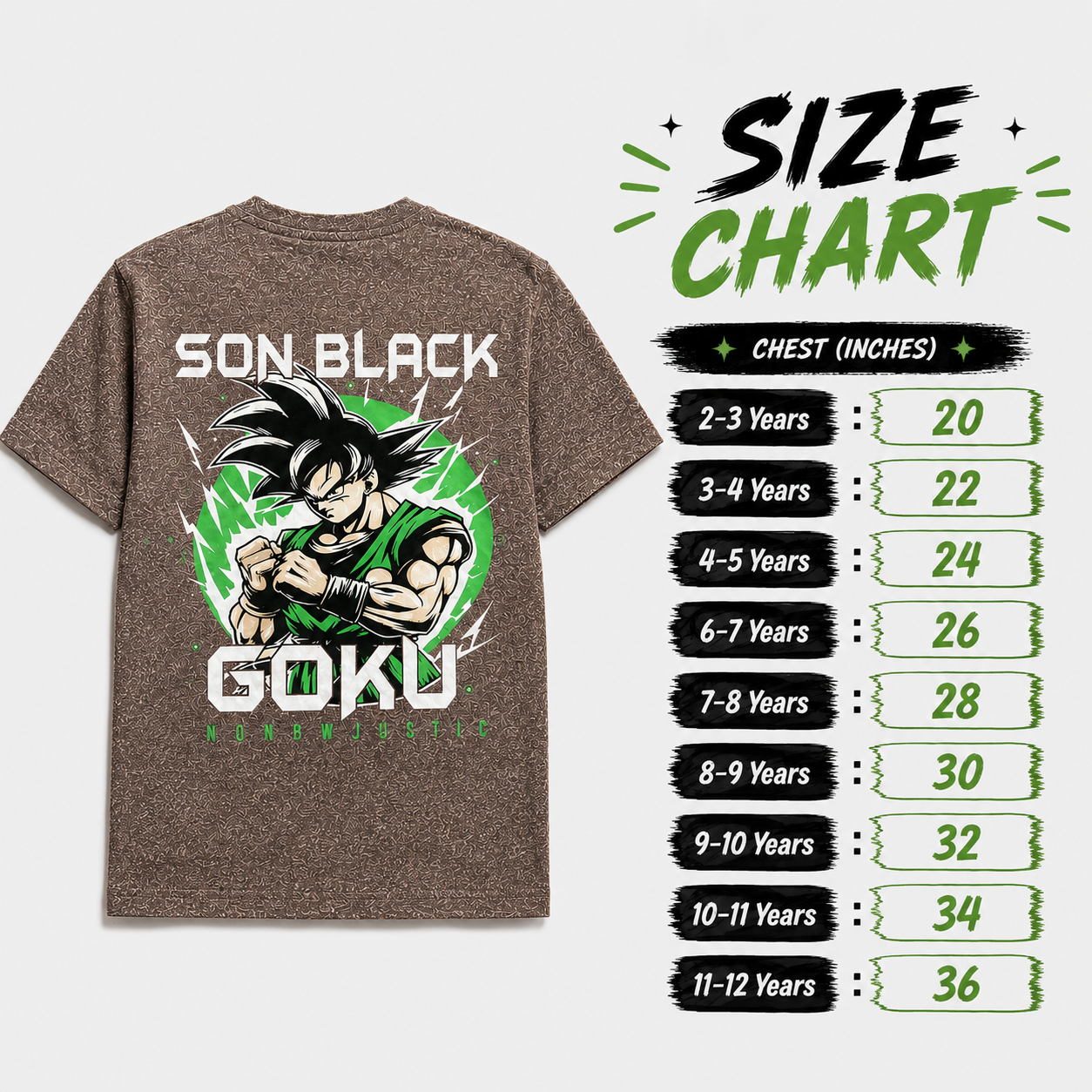 Dragonball Z Goku - Brown Anime Tshirt