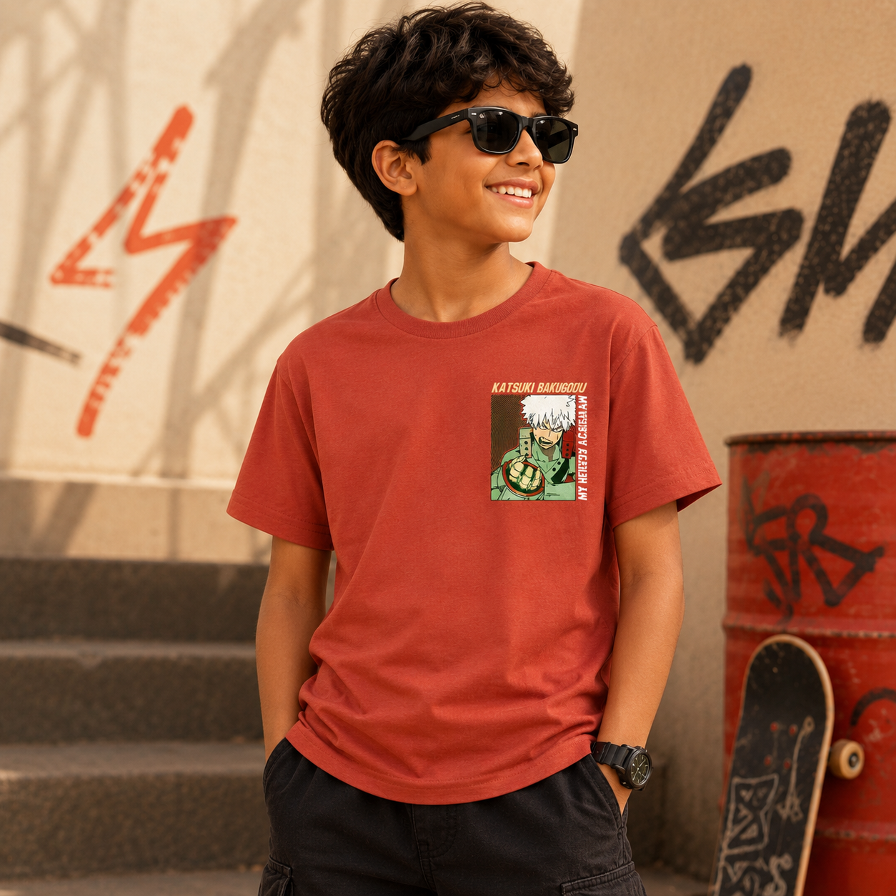 Katsuki - Anime Backprint tshirt
