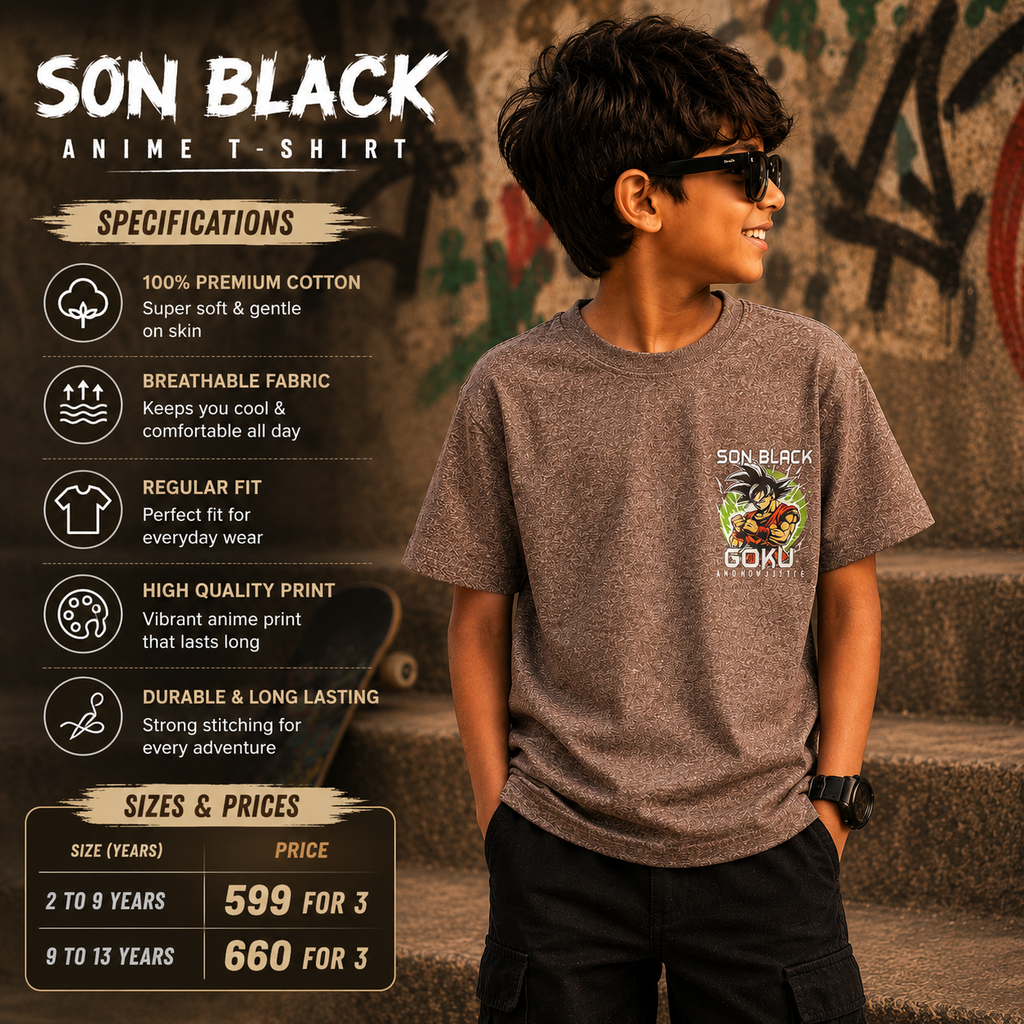 Dragonball Z Goku - Brown Anime Tshirt