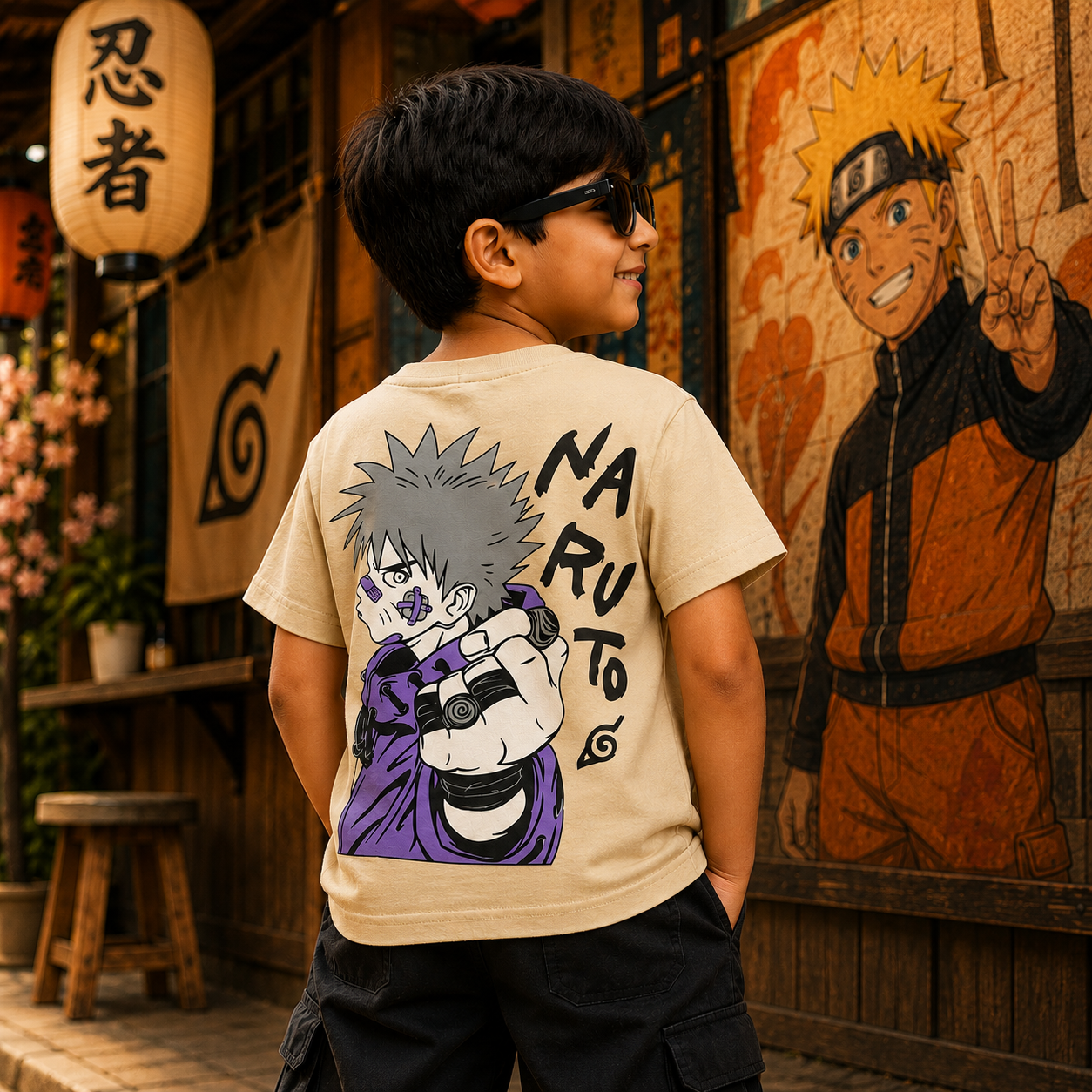 Naruto Anime Backprint Tshirt