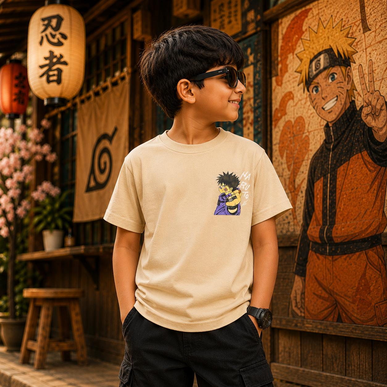 Naruto Anime Backprint Tshirt