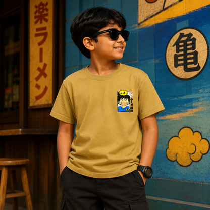 Dragon Ball Anime Goten - Musturd yellow Tshirt