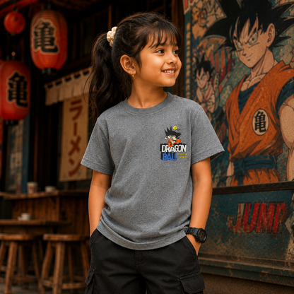 Dragon Ball Anime Grey Backprint Tshirt