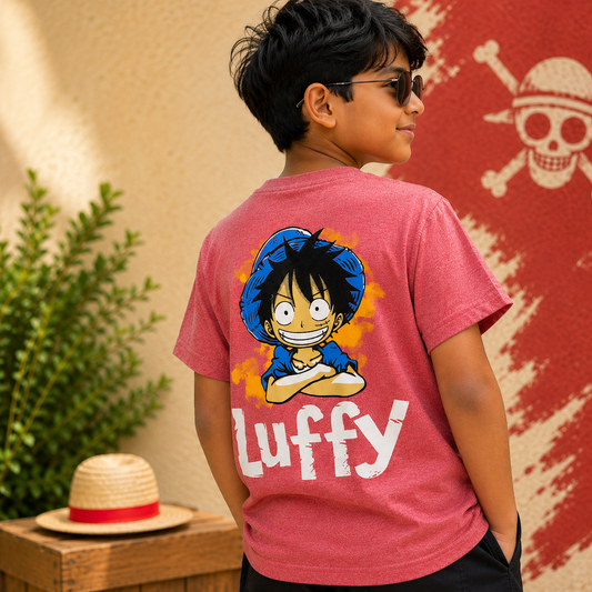 Monkey D Luffy Anime - Backprint Tshirt