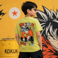 Dragon Ball Z Anime Goku Musturd T-Shirt