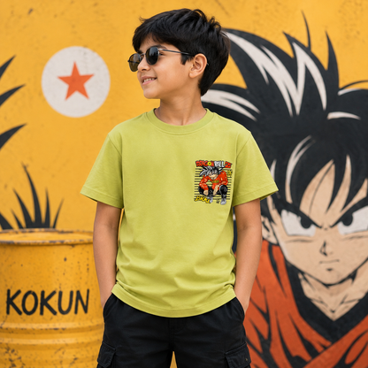 Dragon Ball Z Anime Goku Musturd T-Shirt