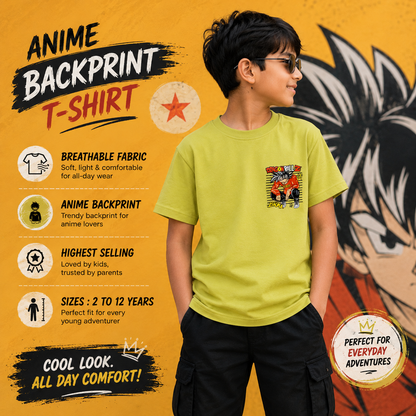 Dragon Ball Z Anime Goku Musturd T-Shirt