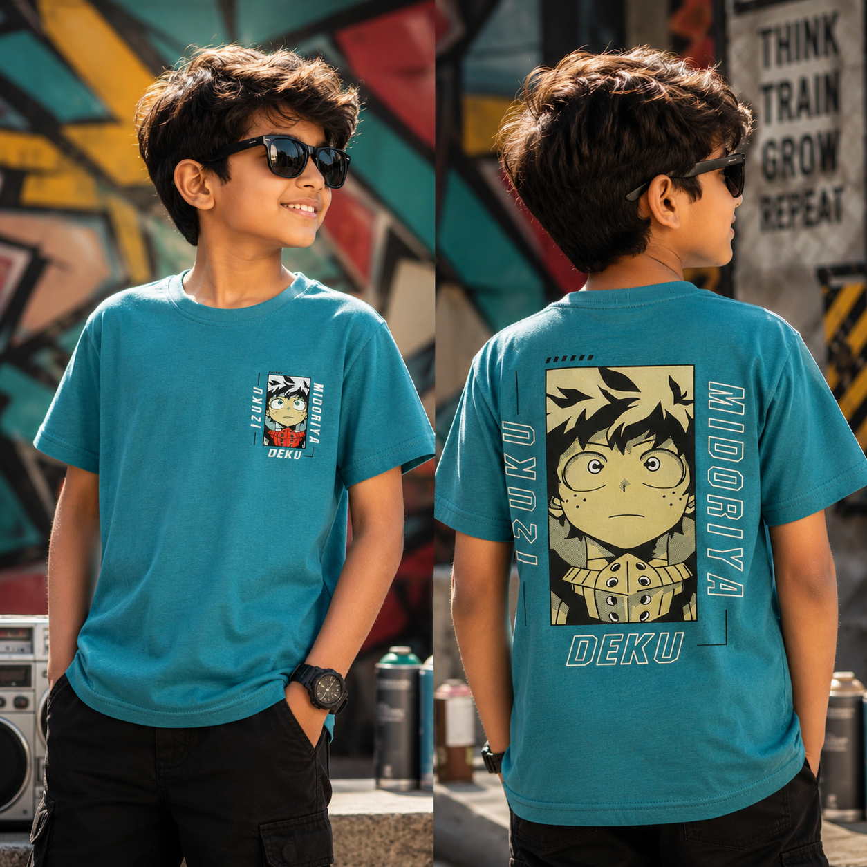 Midoriya Deku Backprint Tshirt
