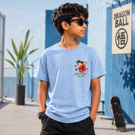 Dragonball Goten Anime - sky Backprint Tshirt