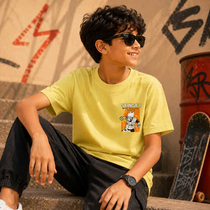 Kakashi Lemon Yellow - Anime Backprint Tshirt