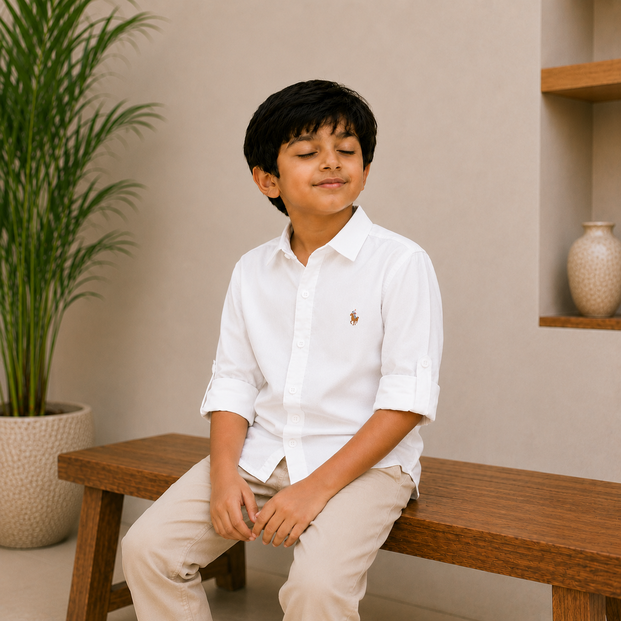 Plain White Shirt - Pure Cotton