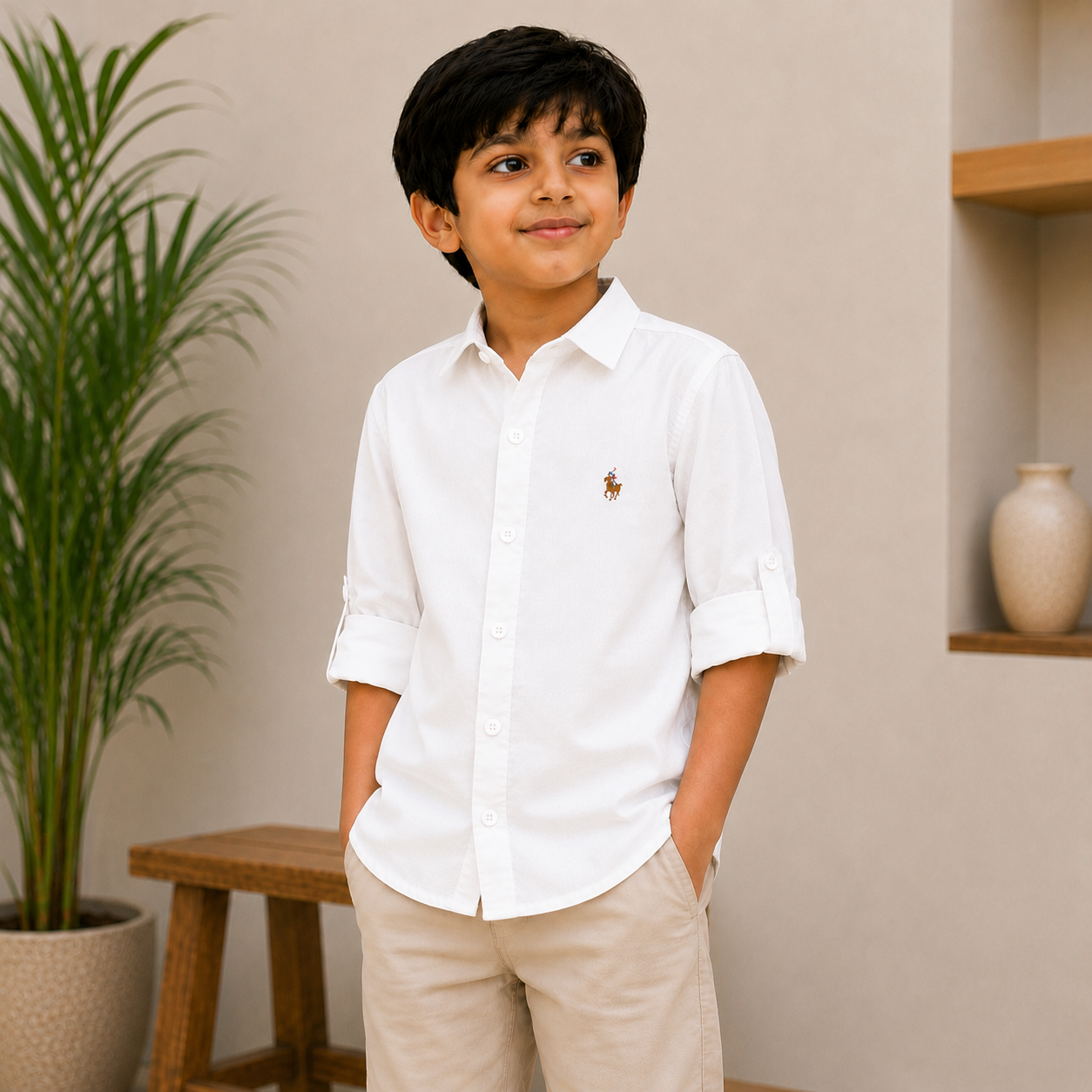 Plain White Shirt - Pure Cotton