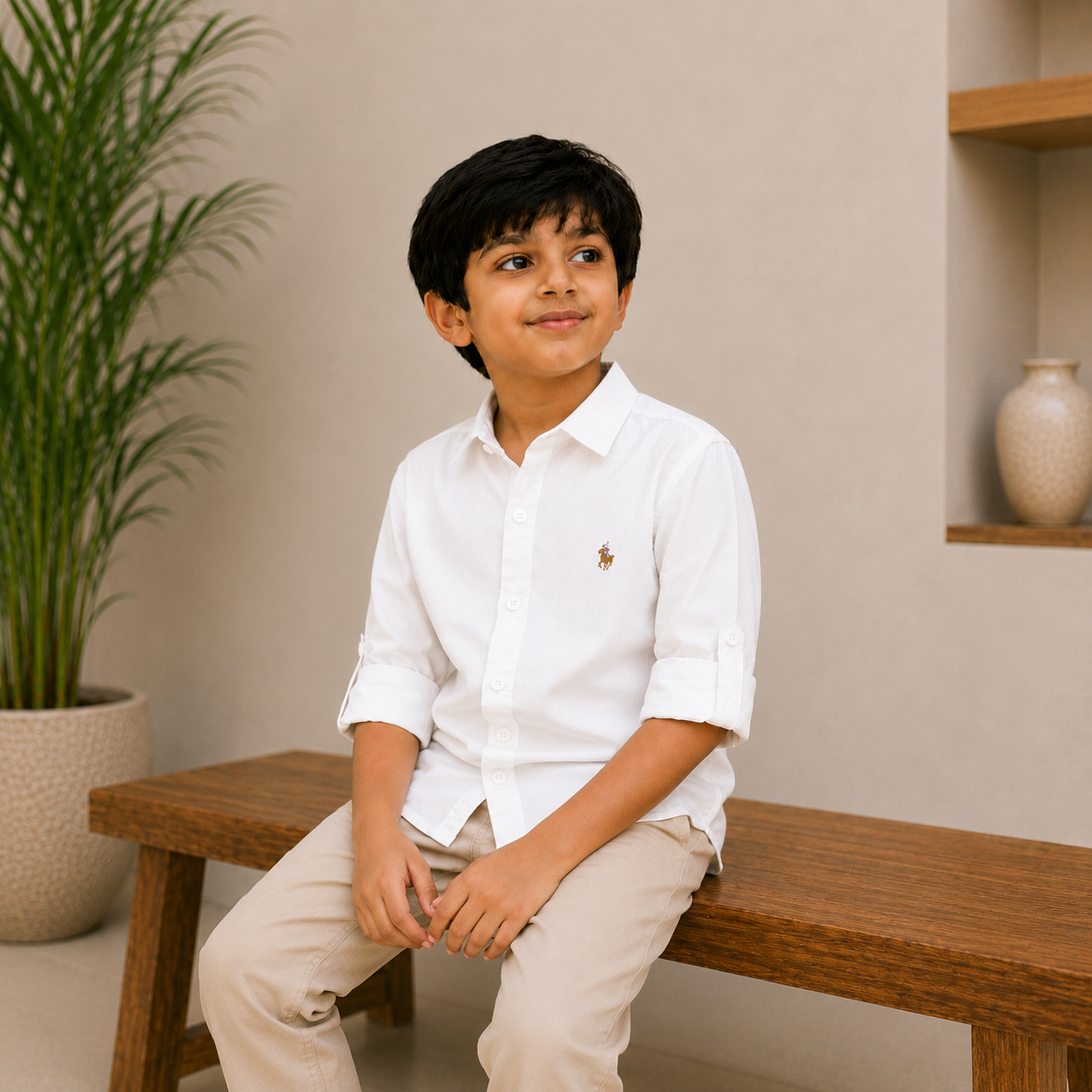 Plain White Shirt - Pure Cotton